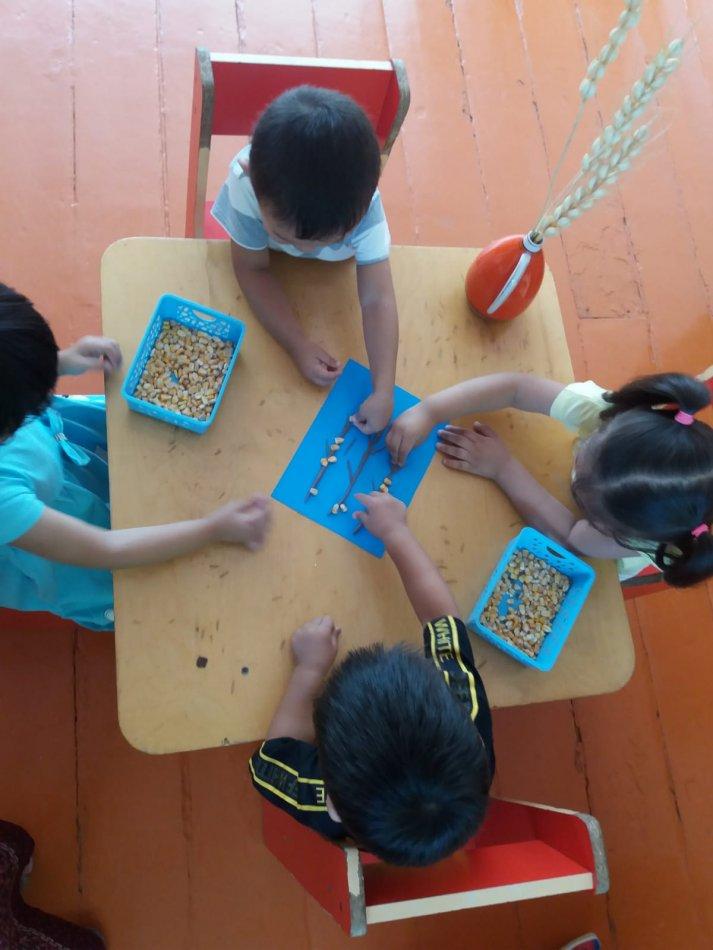 Біздің балаларымыз «Дәндер Патшалығы» тақырыбын меңгере отырып, өз қолдарымен әртүрлі заттарды жасап шеберліктерін көрсетті.