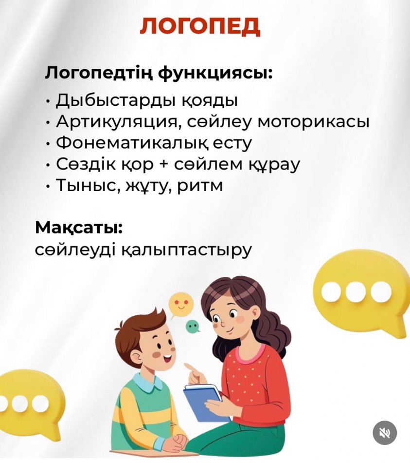 Арнайы педагогтердің қызметі
